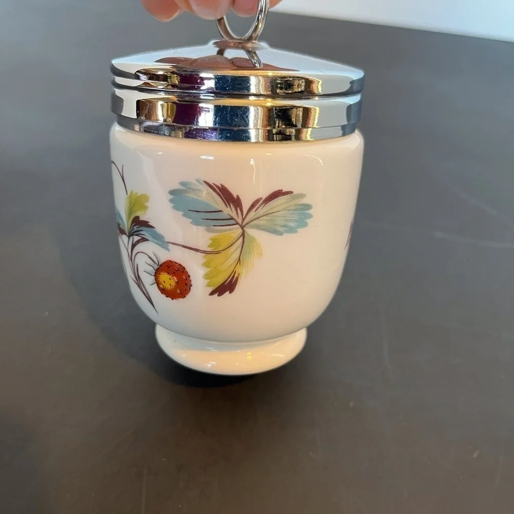 Royal Worcester Porcelain Egg Coddler Large Size